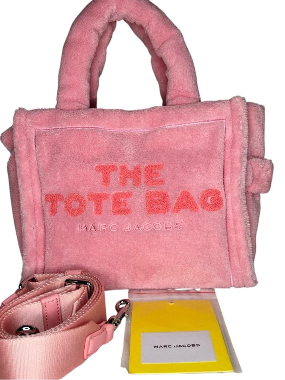 Marc Jacobs Plush Pink The Tote Bag with Adjustable Strap